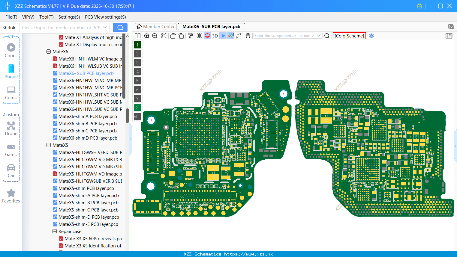 Huawei MateX6- SUB PCB Layer